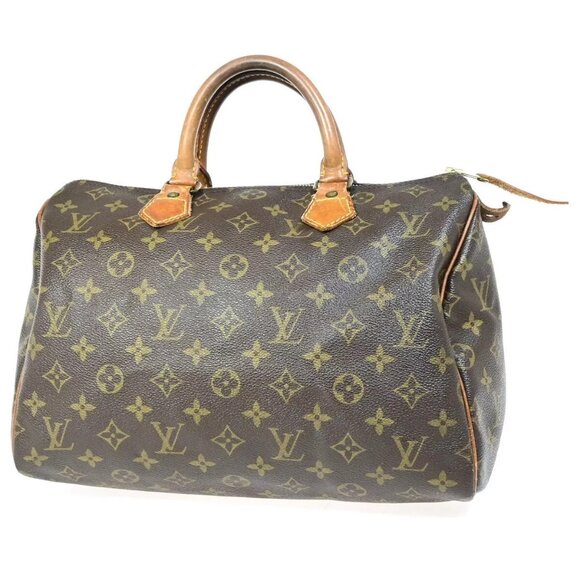 LOUIS VUITTON Speedy 30 Travel Hand Bag Monogram Leather Brown - Picture 16 of 16